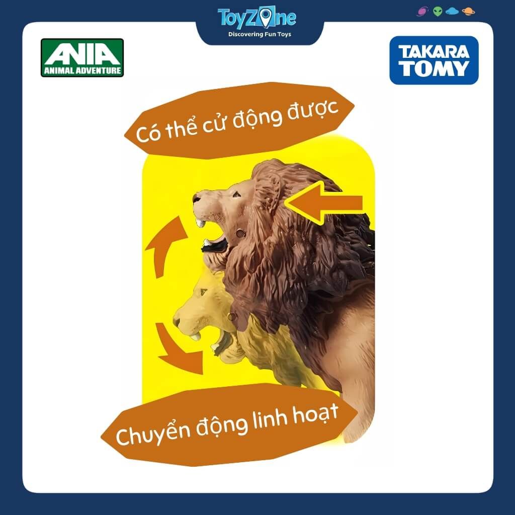 Mô hình đồ chơi Động vật Sư Tử ANIA AS-01 Lion TAKARA TOMY
