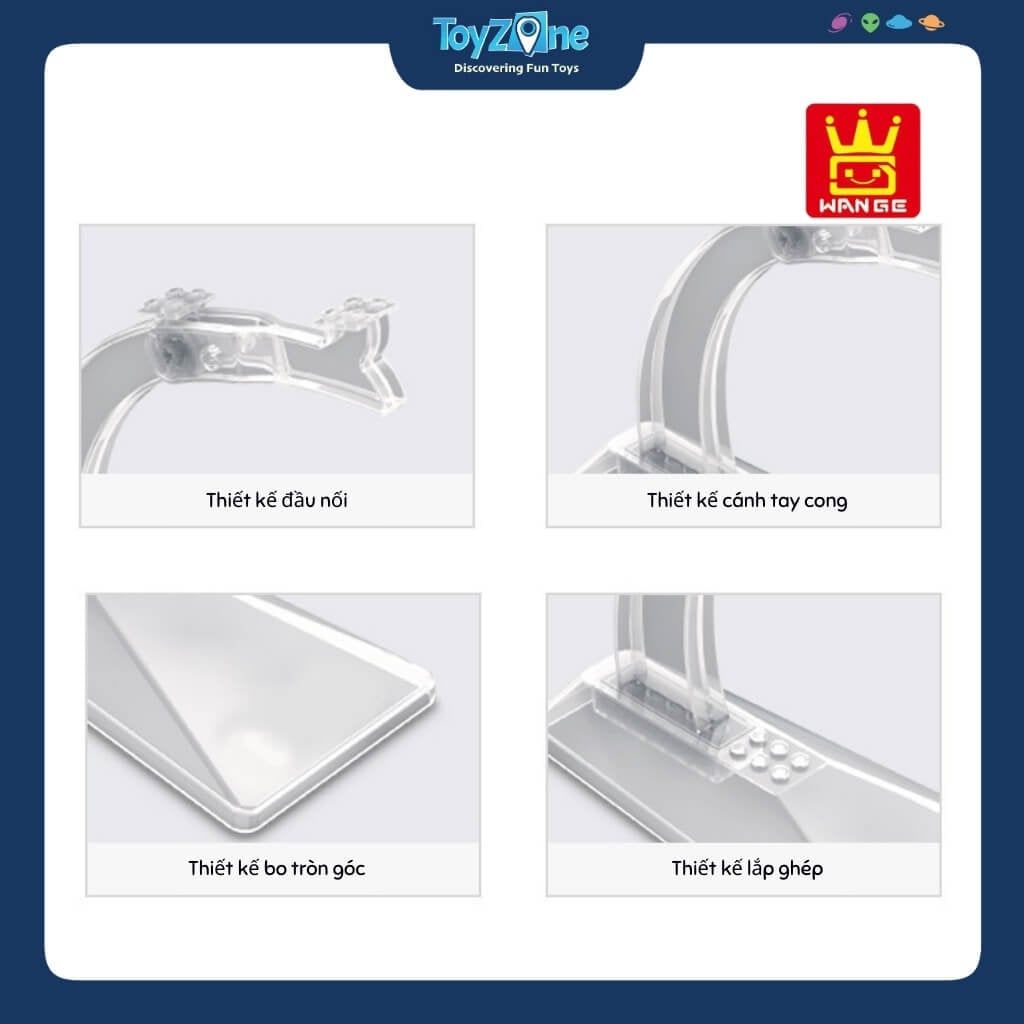 Mô hình đồ chơi lắp ráp giá đỡ trưng bày máy bay WANGE