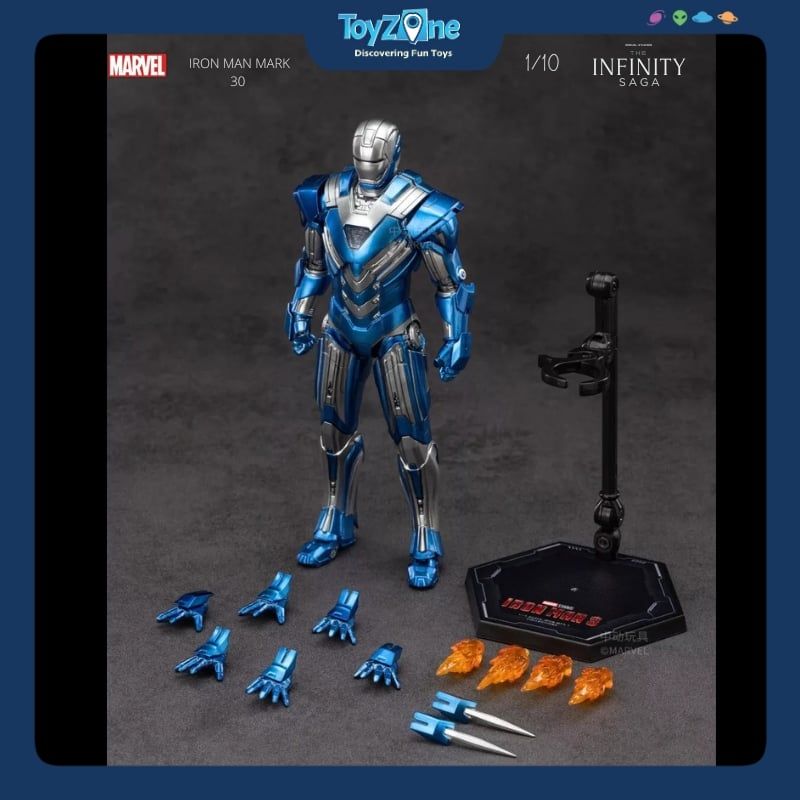 Mô hình Iron Man Mark 30 ( MK30 ) Blue Steel 1:10 ZD TOYS