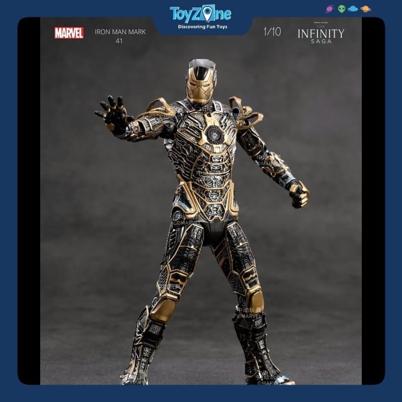 Mô hình Iron Man Mark 41 ( MK41 ) Bones 1:10 ZD TOYS