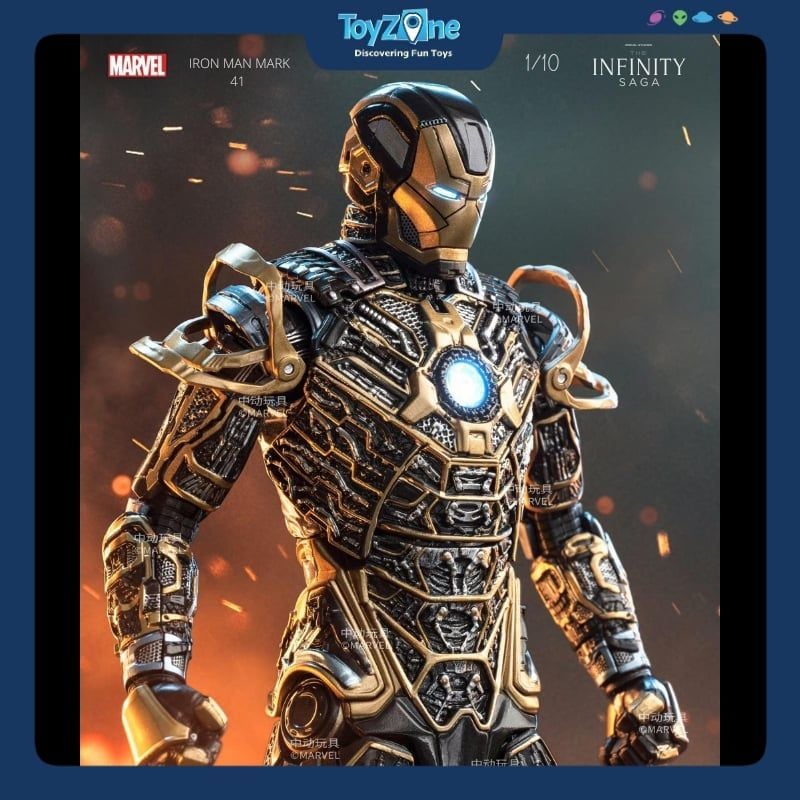 Mô hình Iron Man Mark 41 ( MK41 ) Bones 1:10 ZD TOYS