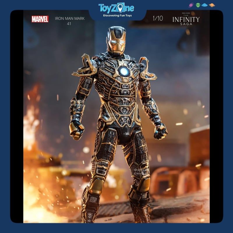 Mô hình Iron Man Mark 41 ( MK41 ) Bones 1:10 ZD TOYS
