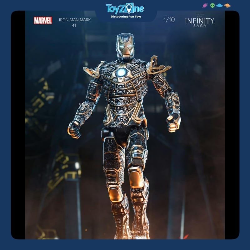 Mô hình Iron Man Mark 41 ( MK41 ) Bones 1:10 ZD TOYS