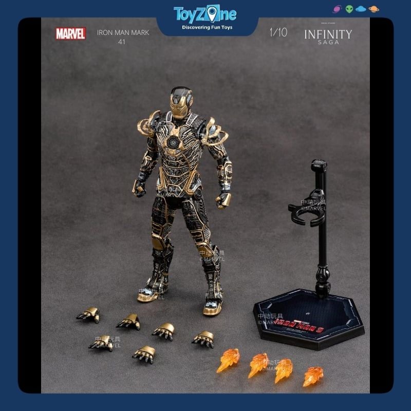 Mô hình Iron Man Mark 41 ( MK41 ) Bones 1:10 ZD TOYS