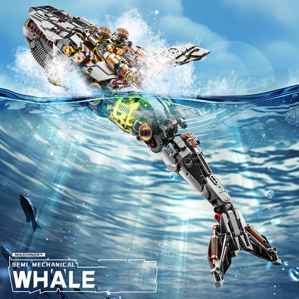 Mô hình lắp ráp Cá Voi Cơ Khí ( Whale Mechanical ) JB02 MJI