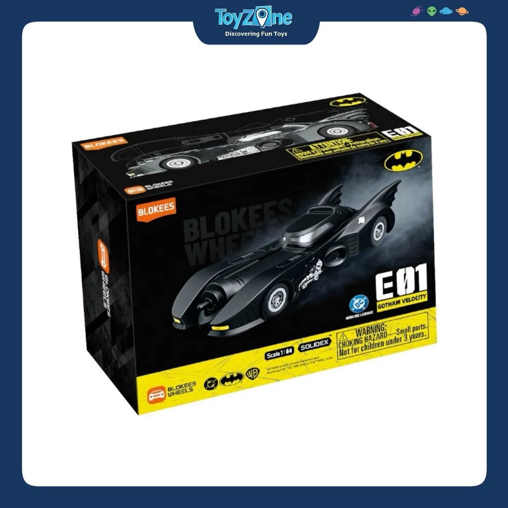 Mô hình lắp ráp DC WHEELS Batman E01 BatMobile EC06 BLOKEES