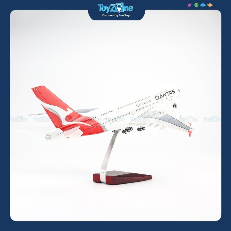 Mô hình máy bay Qantas 47cm lắp ráp có đèn Everfly