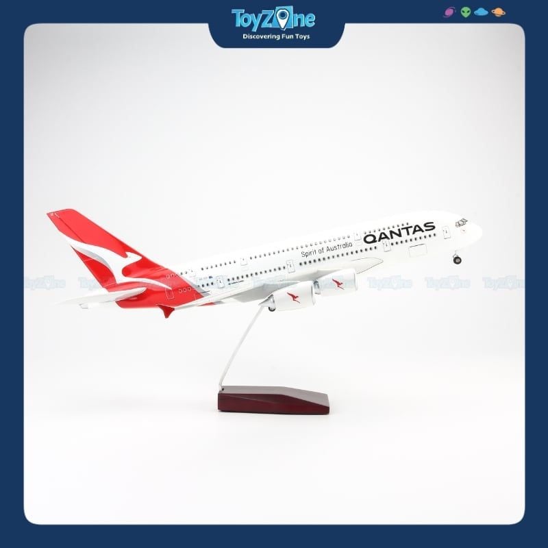 Mô hình máy bay Qantas 47cm lắp ráp có đèn Everfly