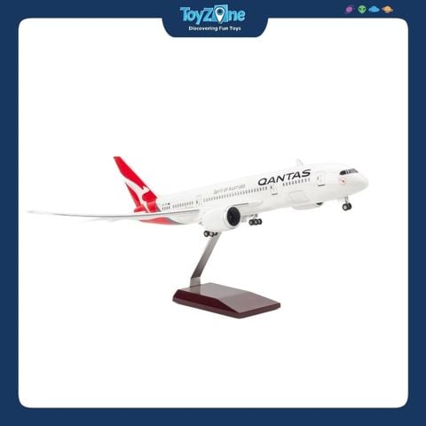 Mô hình máy bay Qantas 47cm lắp ráp có đèn Everfly