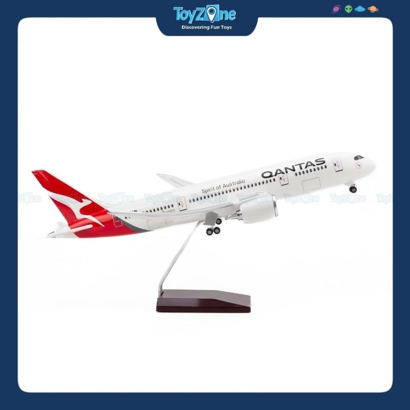 Mô hình máy bay Qantas 47cm lắp ráp có đèn Everfly