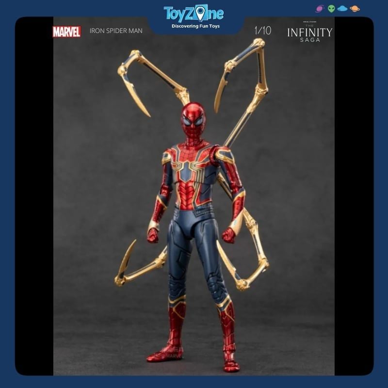 Mô hình Người Nhện Spider Man Iron Spider Suit 1:10 ZD TOYS