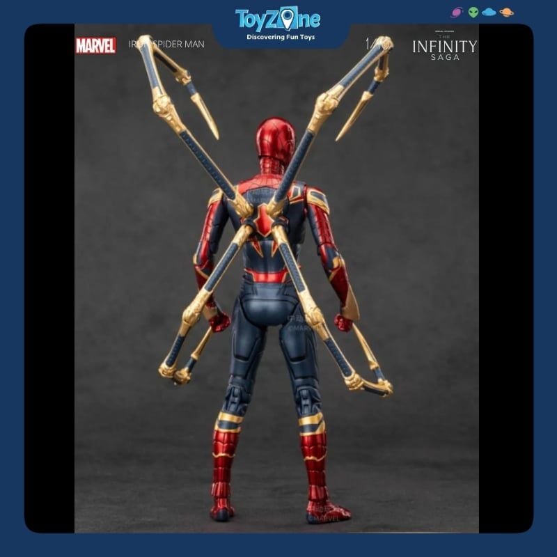Mô hình Người Nhện Spider Man Iron Spider Suit 1:10 ZD TOYS
