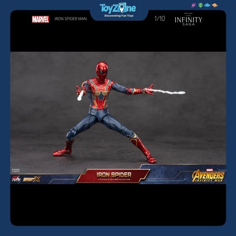 Mô hình Người Nhện Spider Man Iron Spider Suit 1:10 ZD TOYS