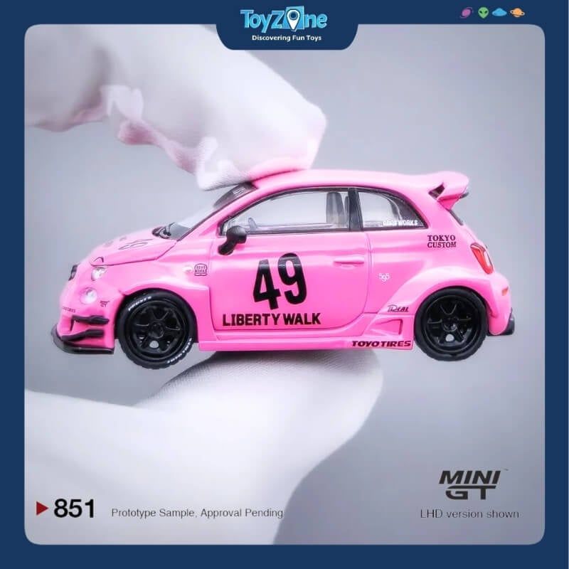 Mô hình xe ABARTH 595 1:64 MiniGT