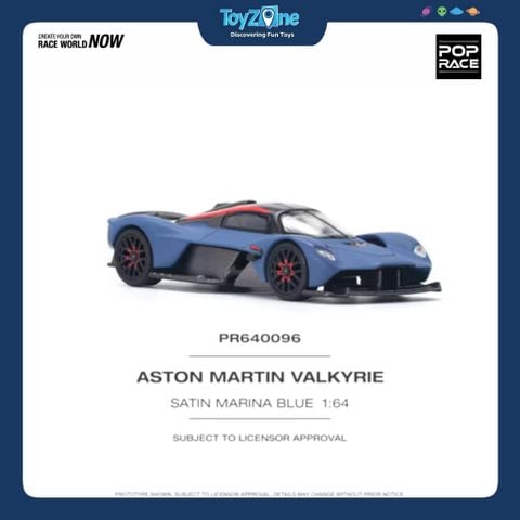 Mô hình xe Aston Martin Valkyrie 1:64 POP RACE