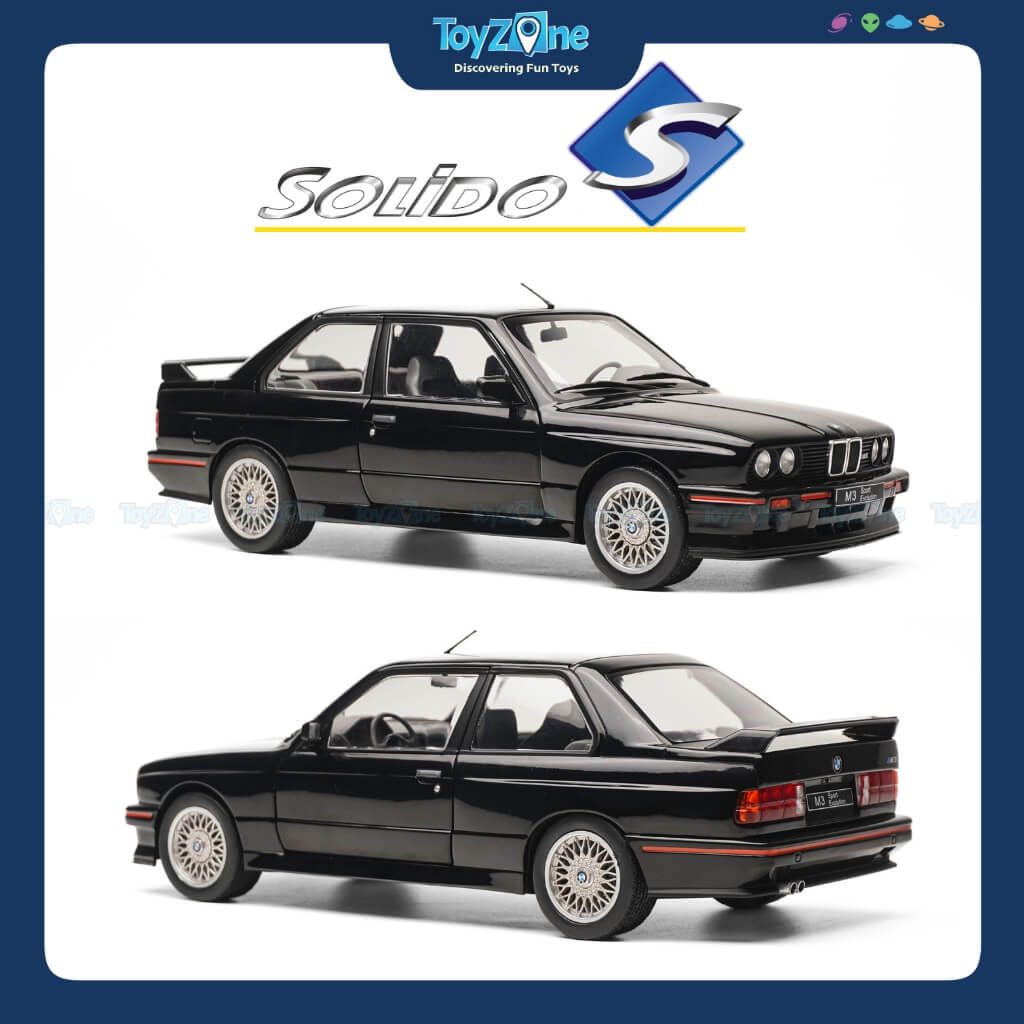 Mô hình xe BMW E30 Sport EVO 1990 1:18 SOLIDO