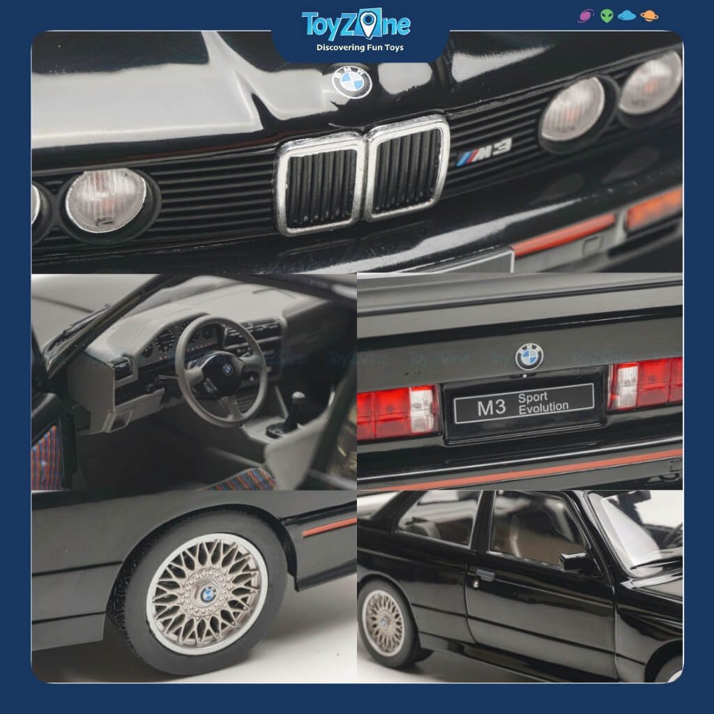 Mô hình xe BMW E30 Sport EVO 1990 1:18 SOLIDO