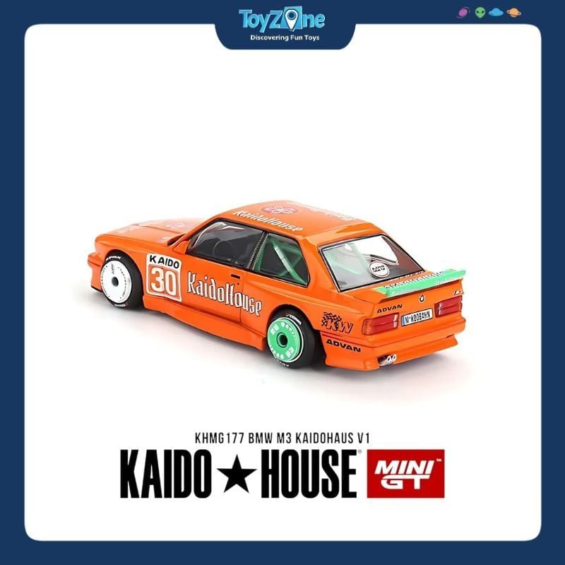 Mô hình xe BMW M3 ( E30 ) 1:64 KAIDO HOUSE x MiniGT