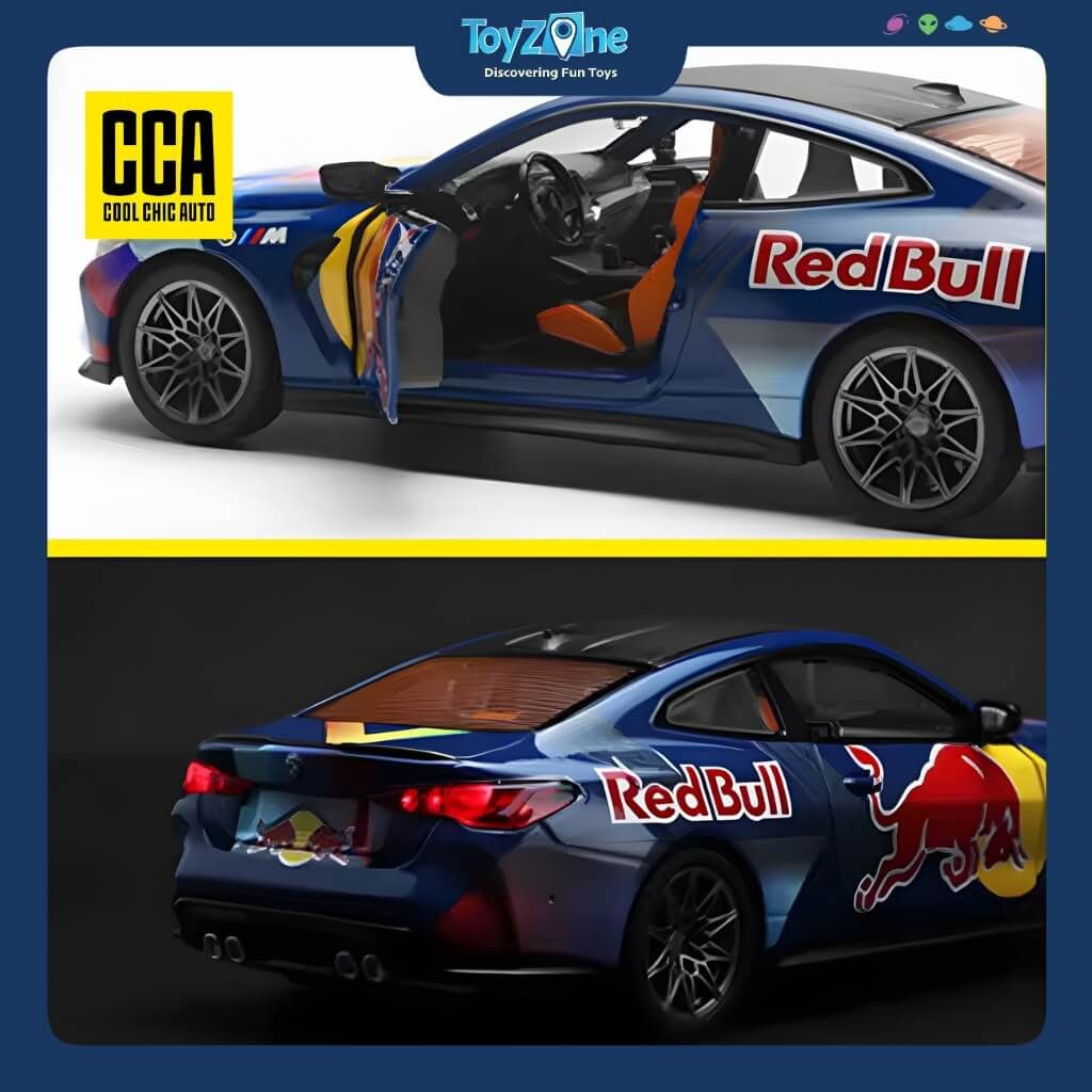 Mô hình xe BMW M4 Red Bull Livery 1:24 CCA