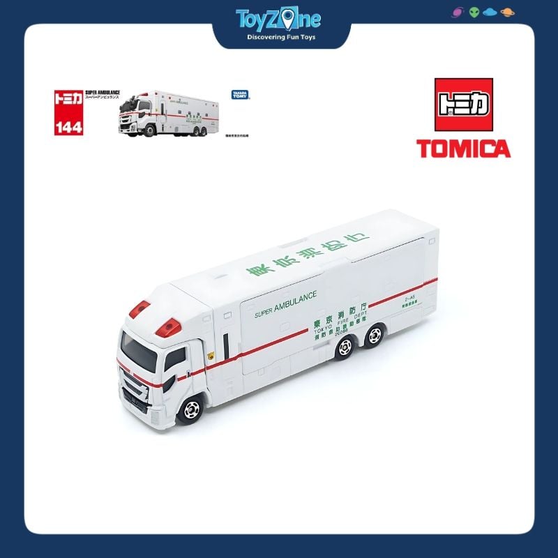 Mô hình xe Container Isuzu Giga Super Ambulance No.144 TOMICA LONG
