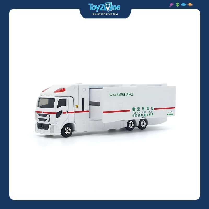 Mô hình xe Container Isuzu Giga Super Ambulance No.144 TOMICA LONG
