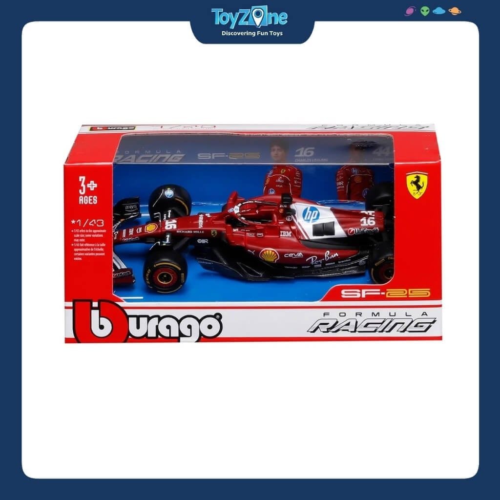 Mô hình xe F1 Ferrari SF-25 2025 1:43 BBURAGO
