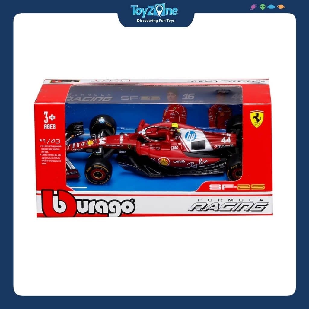 Mô hình xe F1 Ferrari SF-25 2025 1:43 BBURAGO