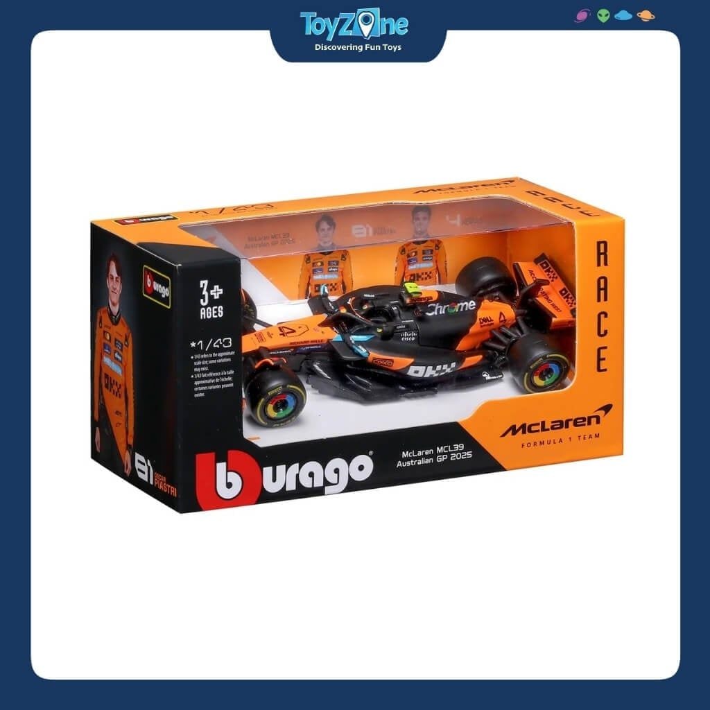 Mô hình xe F1 McLaren Racing MCL 39 2025 1:43 BBURAGO