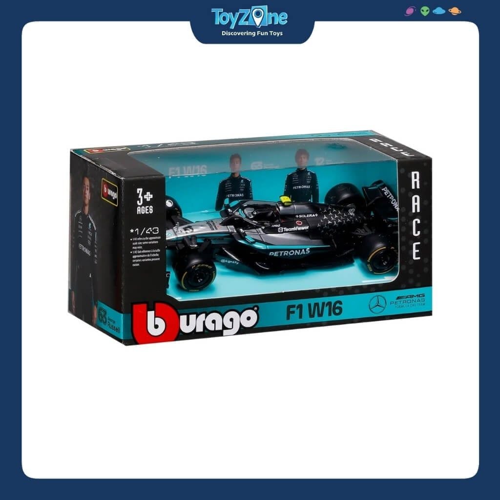 Mô hình xe F1 Mercedes-AMG Petronas W16E 2025 1:43 BBURAGO