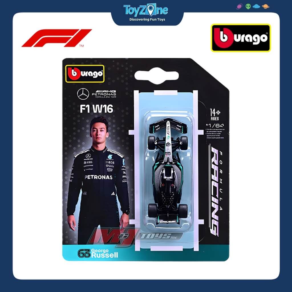 Mô hình xe F1 Mercedes-AMG W16 2025 1:64 BBURAGO