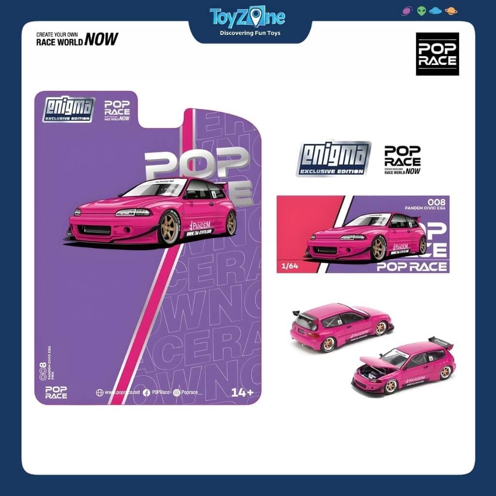 Mô hình xe Honda Pandem Civic EG6 1:64 POP RACE