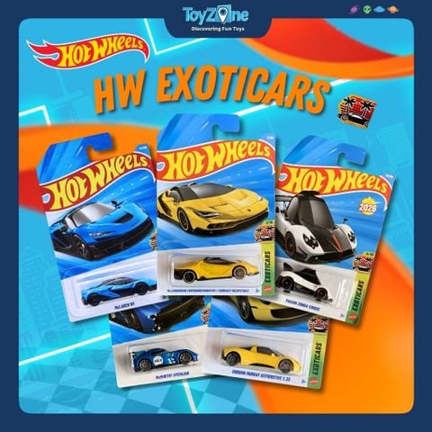 Mô hình xe Hot Wheels Exoticars chính hãng