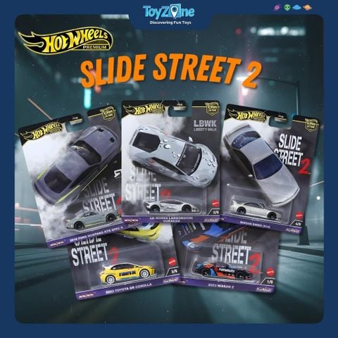Mô hình xe Hot Wheels Premium 2024 Slide Street 2 chính hãng