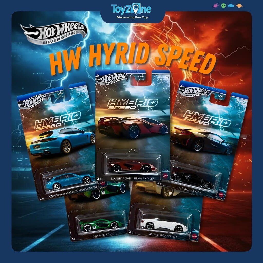 Mô hình xe Hot Wheels Silver Series Hybrid Speed chính hãng