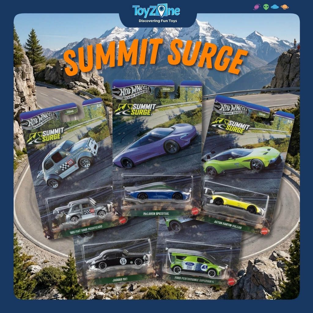 Mô hình xe Hot Wheels Silver Summit Surge Series chính hãng