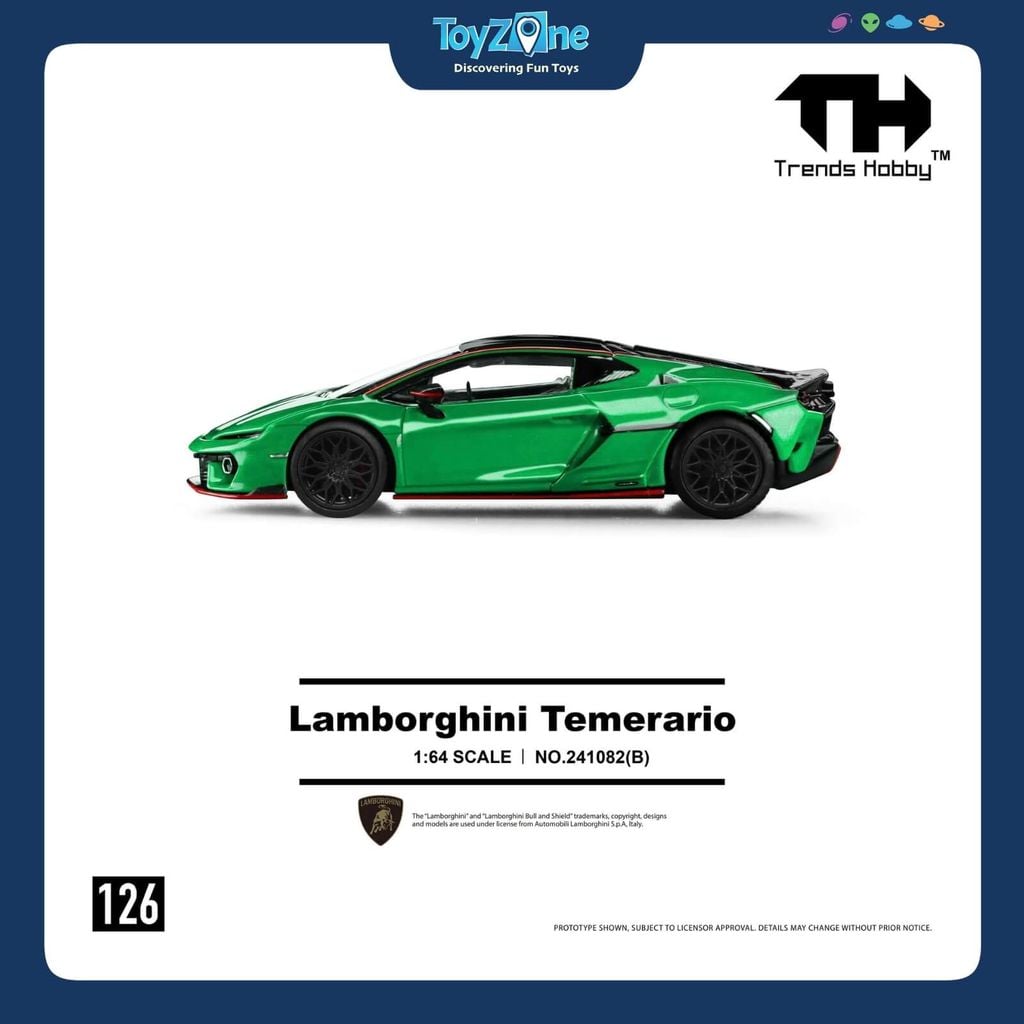 Mô hình xe Lamborghini Temerario 1:64 TRENDS HOBBY