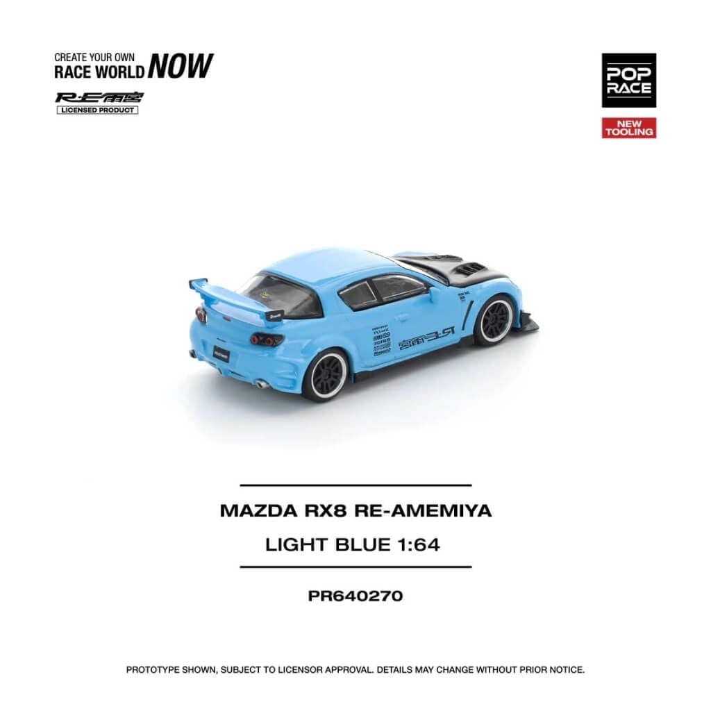 Mô hình xe Mazda RX8 Re-Amemiya 1:64 POP RACE