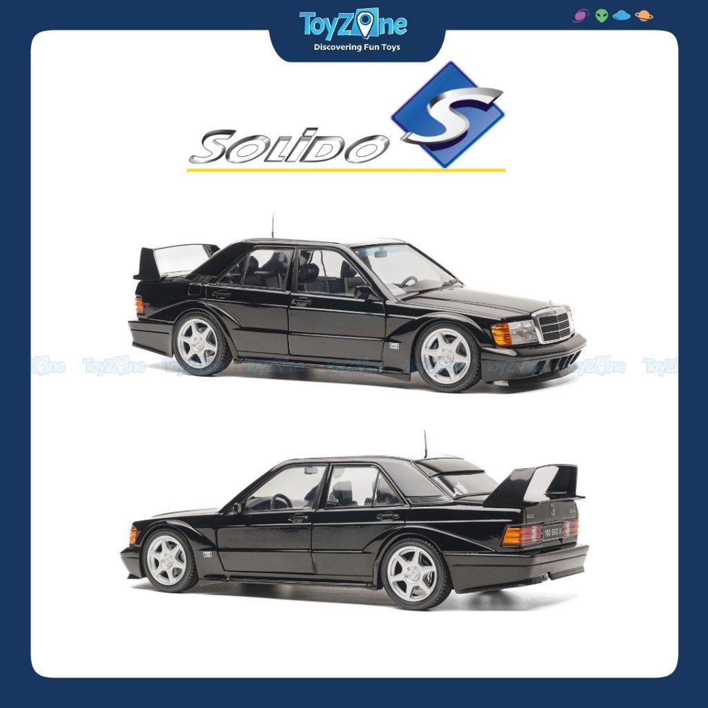 Mô hình xe Mercedes-Benz 190E ( W201 ) EVO II 1990 1:18 SOLIDO