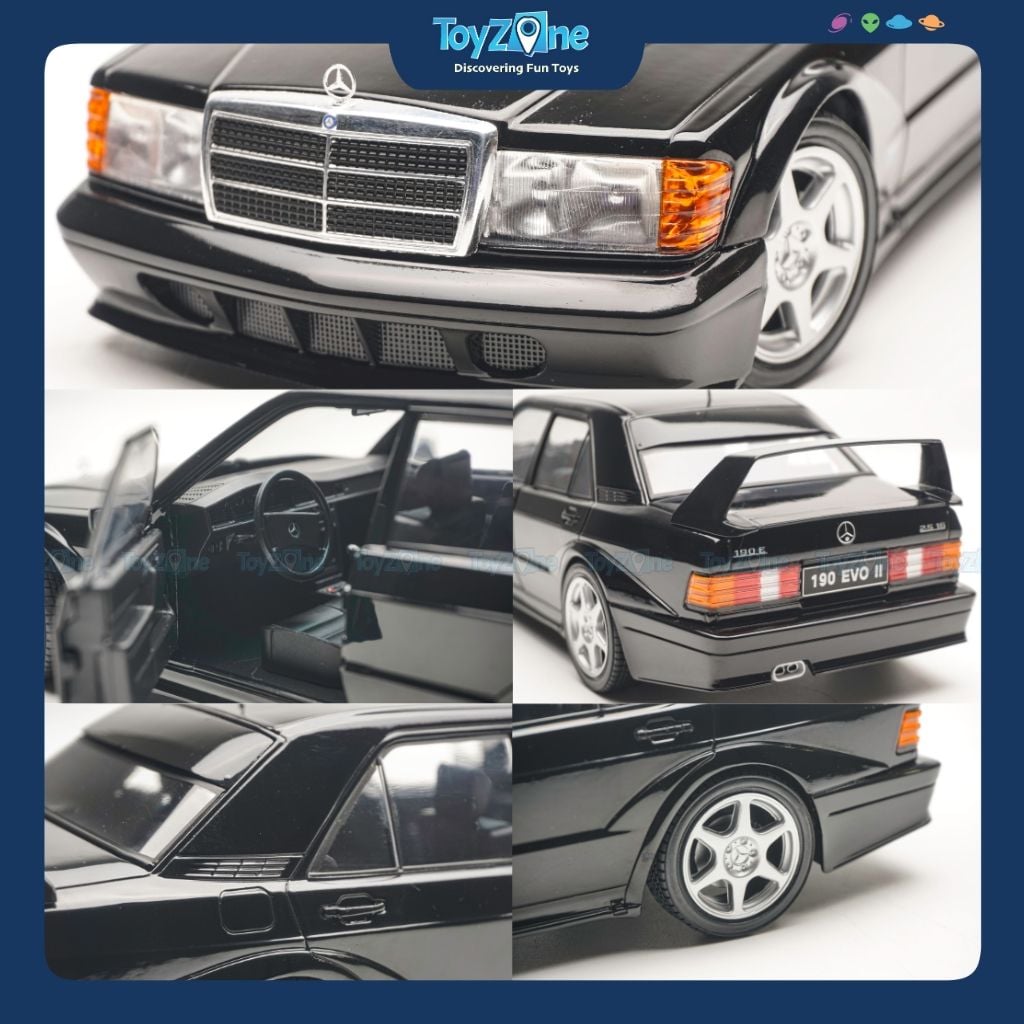Mô hình xe Mercedes-Benz 190E ( W201 ) EVO II 1990 1:18 SOLIDO