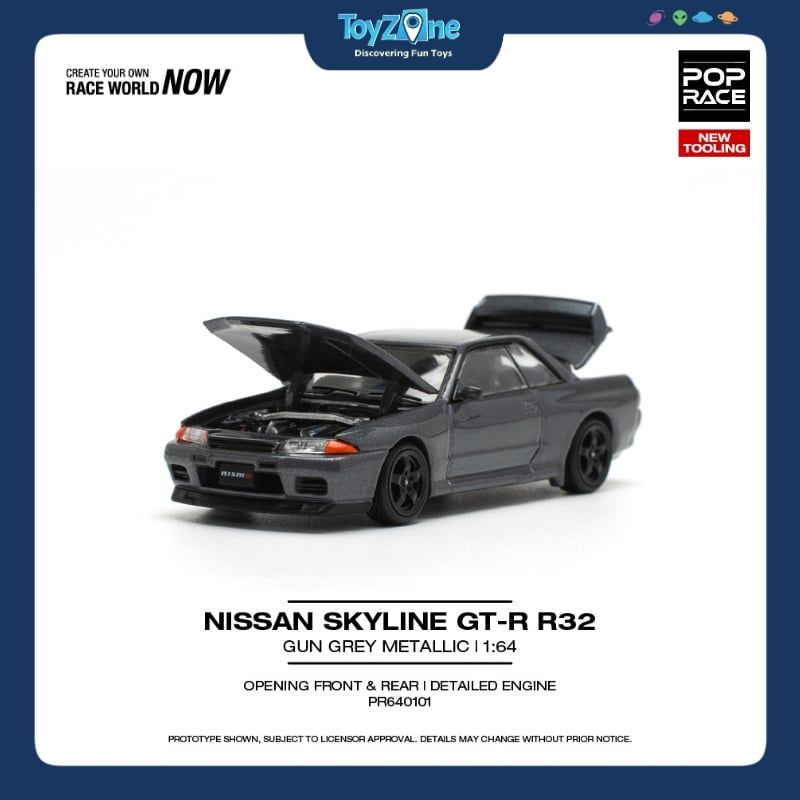 Mô hình xe Nissan Skyline GT-R R32 1:64 POP RACE