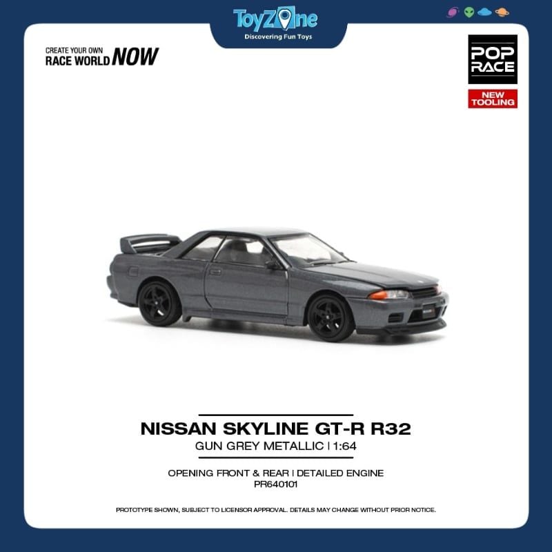 Mô hình xe Nissan Skyline GT-R R32 1:64 POP RACE