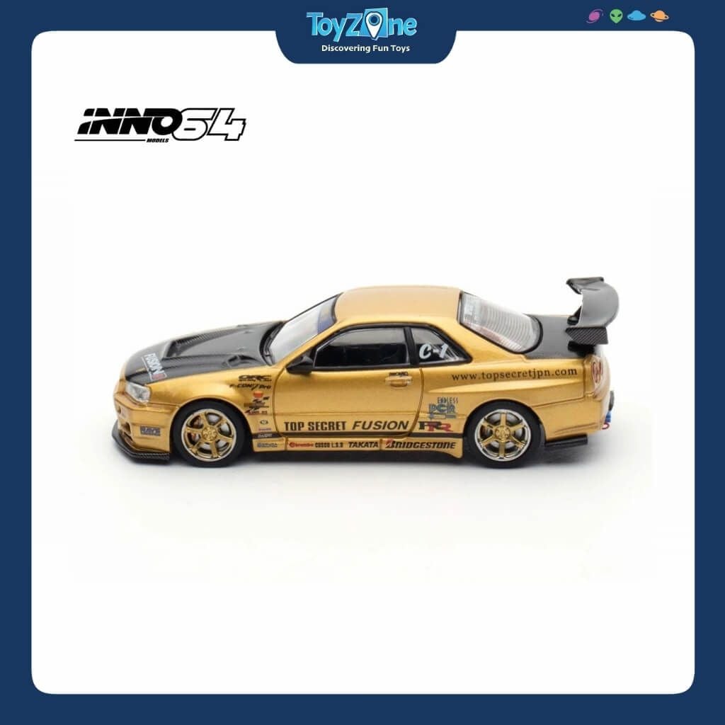 Mô hình xe Nissan Skyline GT-R R34 Top Secret 1:64 INNO64