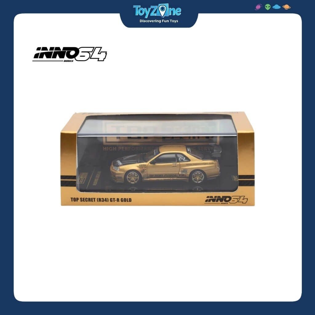 Mô hình xe Nissan Skyline GT-R R34 Top Secret 1:64 INNO64