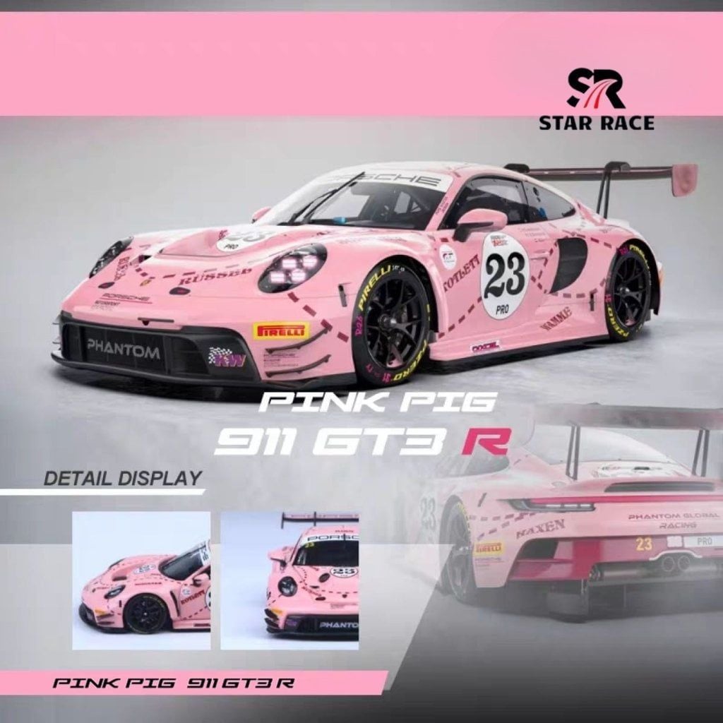 Mô hình xe Porsche 911 GT3 R 1:64 STAR RACE