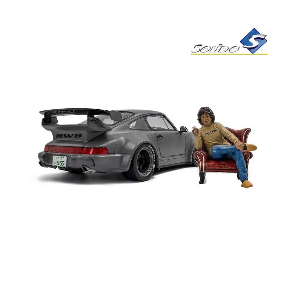 Mô hình xe Porsche 911 RWB Body Kit 1:18 SOLIDO