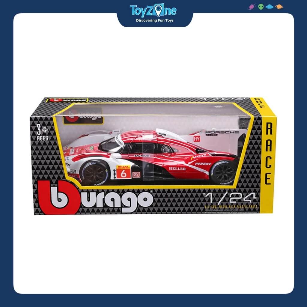 Mô hình xe Porsche 963 Race Car 2024 1:24 BBURAGO