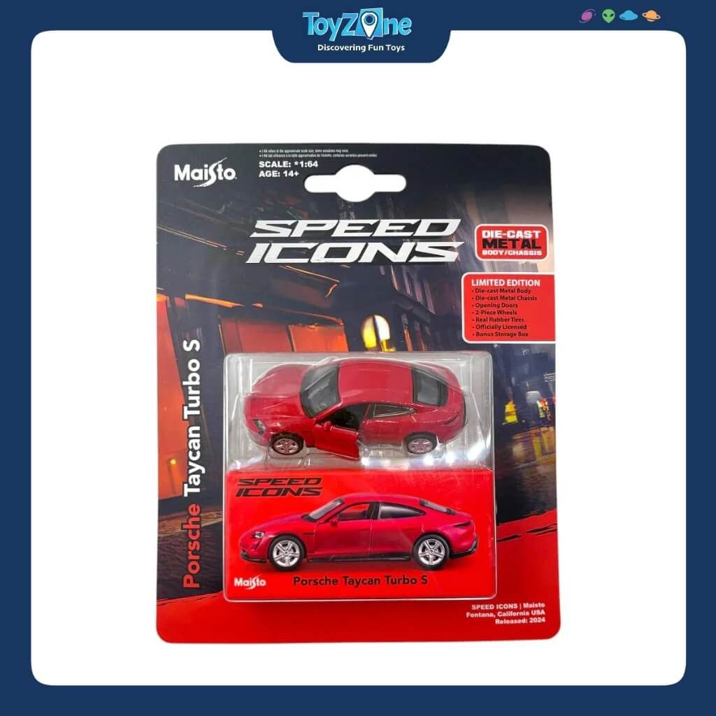 Mô hình xe Porsche Taycan Turbo S - Speed Icons 1:64 MAISTO