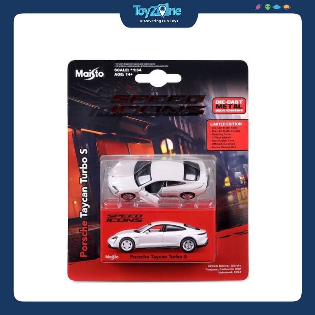 Mô hình xe Porsche Taycan Turbo S - Speed Icons 1:64 MAISTO