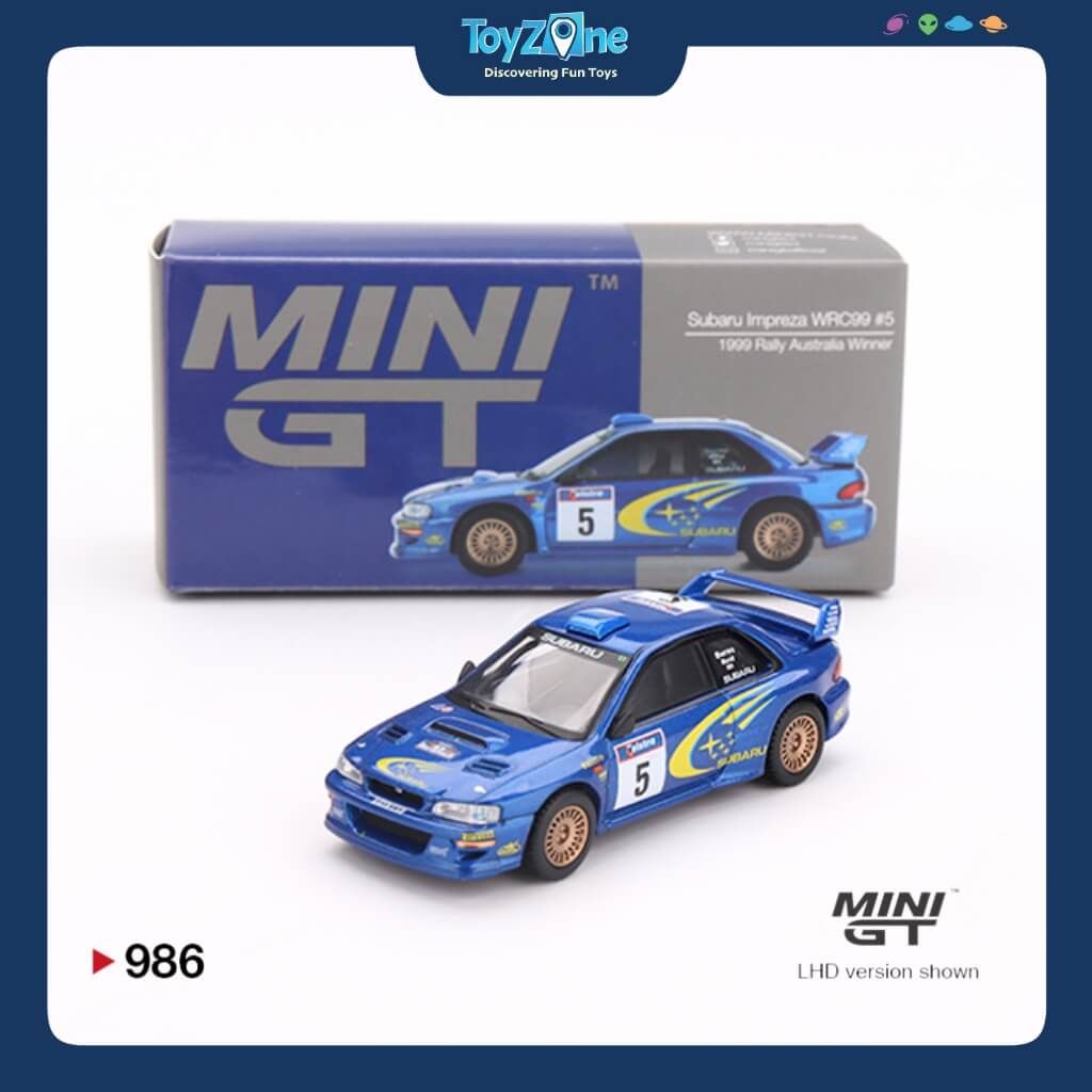 Mô hình xe Subaru Impreza WRC99 #5 1:64 MiniGT