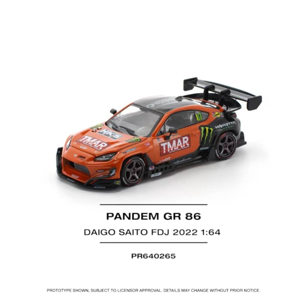 Mô hình xe Toyota GR86 Pandem 1:64 POP RACE